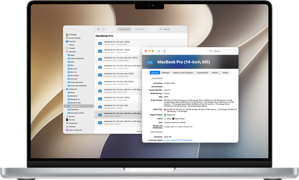 Mactracker on MacBook Pro